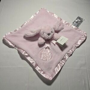 Hallmark Girl My First Easter Bunny Plush Lovey Security Blanket Pink Satin NWT